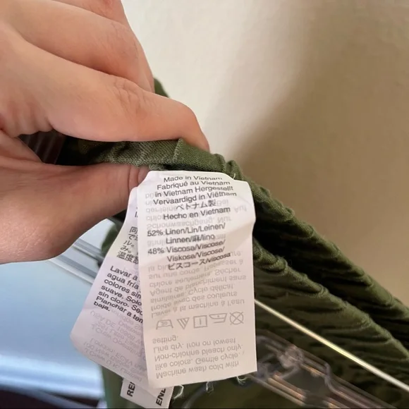 MADEWELL Tapered Huston Pull-Up Crops Green M - Picture 5 of 7